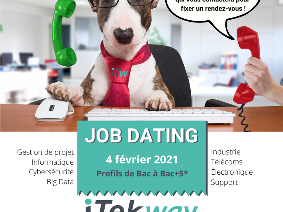 Organisation d'un job dating par l'agence d'iTekway Sud-Est le 4 février 2021.