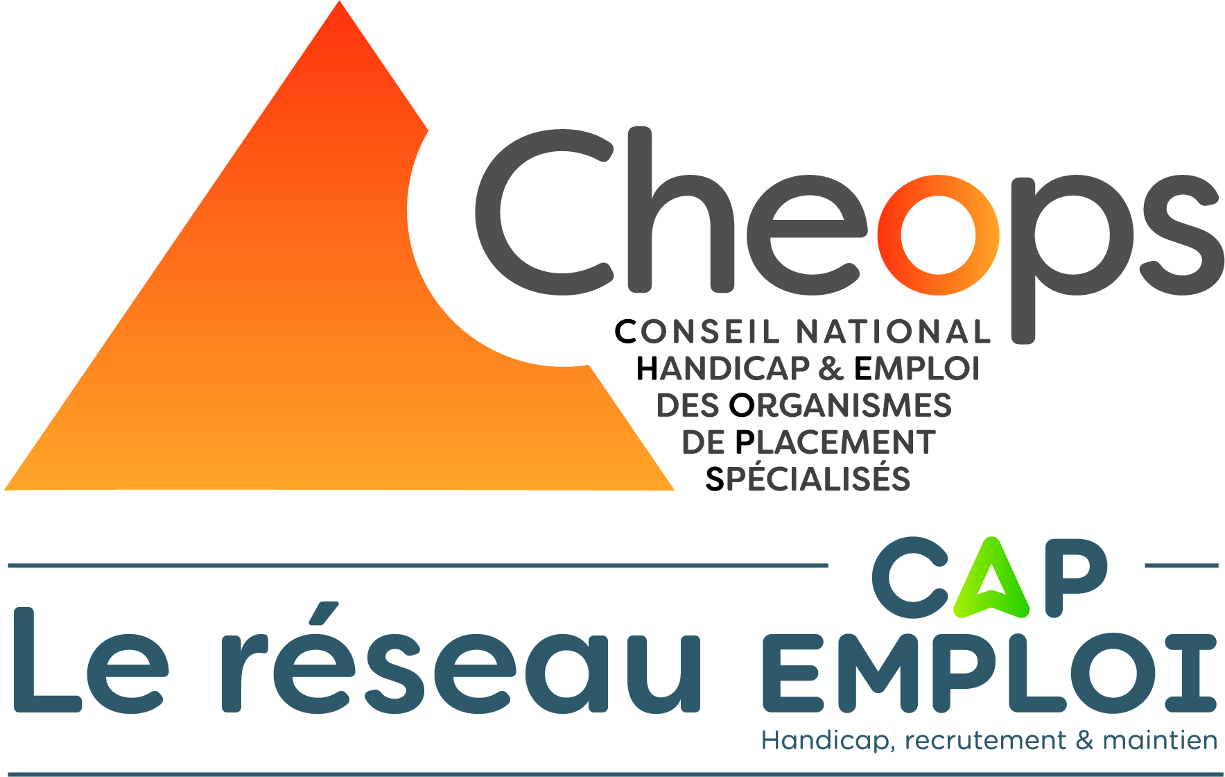 Logo de Cheops, réseau emploi pour handicap, iTekway, Toulouse, Paris, Occitanie.
